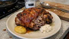 Schweinshaxe aus dem Ofen: saftig gegart, krachende Kruste mit Natron-Trick
