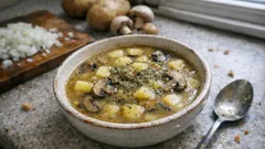 Bramboračka: tschechische Kartoffelsuppe mit Pilzen und Majoran – perfekt fürs Znacht