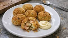Crevetten-Kartoffel-Polpette aus dem Ofen – knusprig, leicht und perfekt zum Apéro