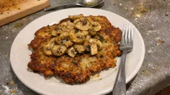 Bramboráky mit Knoblauch und gerösteten Champignons – aussen kross, innen zart