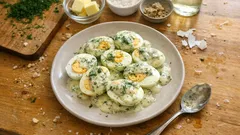 Cremige Dillsauce mit Ei – ein schnelles Wohlfühlgericht zu Kartoffeln