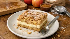 Apfel-Quark-Schnitt mit Zimt: so wird die Füllig extra cremig