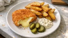 Smažený sýr zuhause: so bleibt die Panade kross und der Käse läuft nicht aus