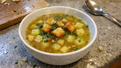 Česnečka (tschechische Knoblauchsuppe) – kräftig, einfach und in 30 Minuten fertig