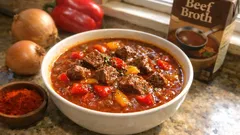 Gulaschsuppe mit Rind und Paprika – sämig, kräftig und perfekt für windige Tage